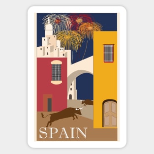 Vintage Poster Spain Sticker